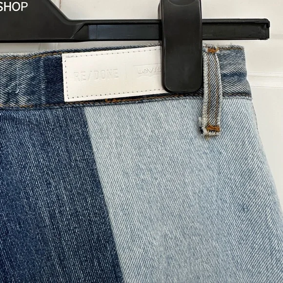Re/Done Patchwork Amina Jeans in Indigo